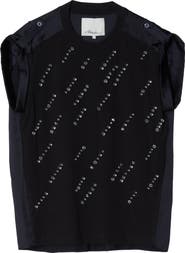 3.1 Phillip Lim Rainfall Embellished Combo T-Shirt