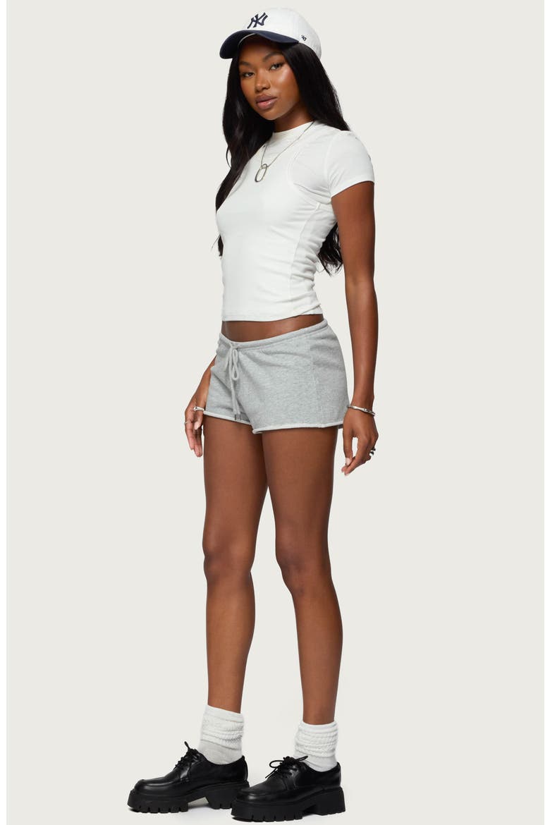 Leeroy French Terry Drawstring Shorts, Alternate, color, GRAY-MELANGE
