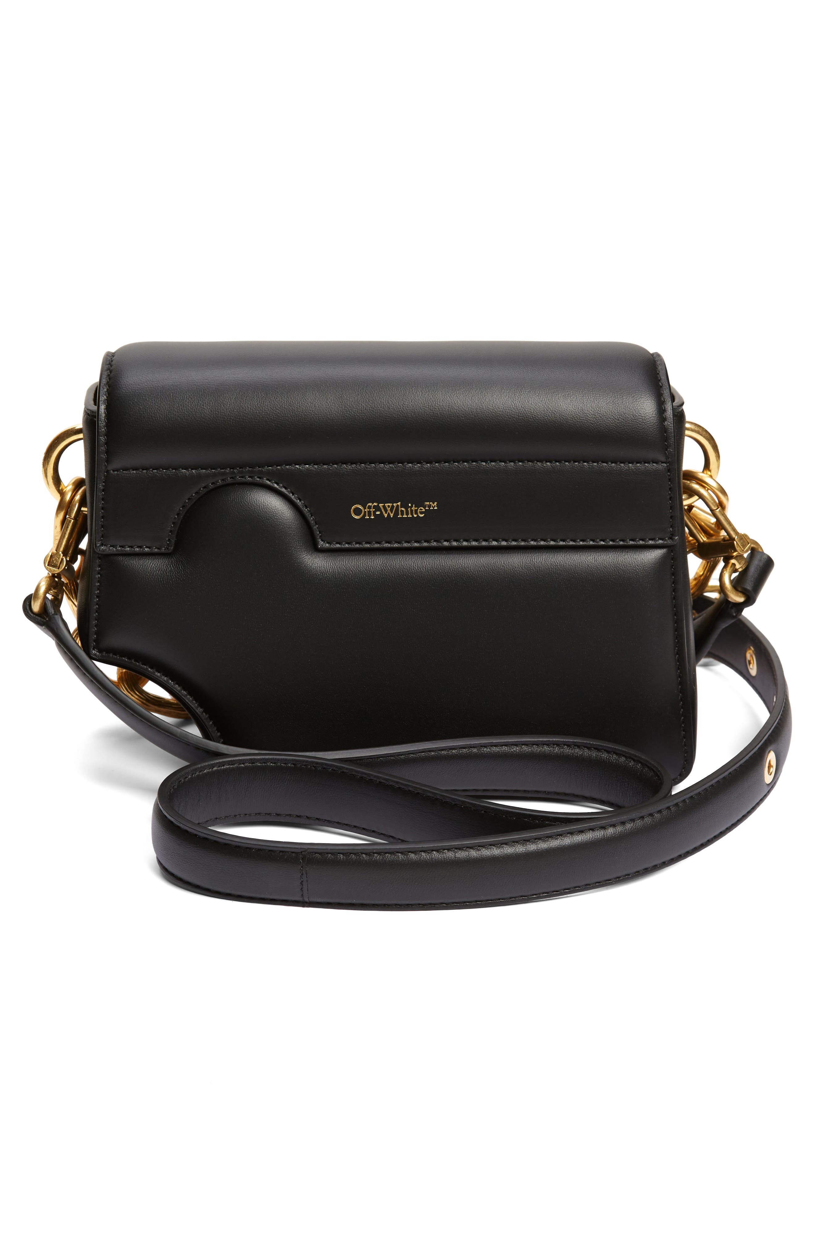 Off-White Burrow 22 Leather Shoulder Bag, Alternate, color, 