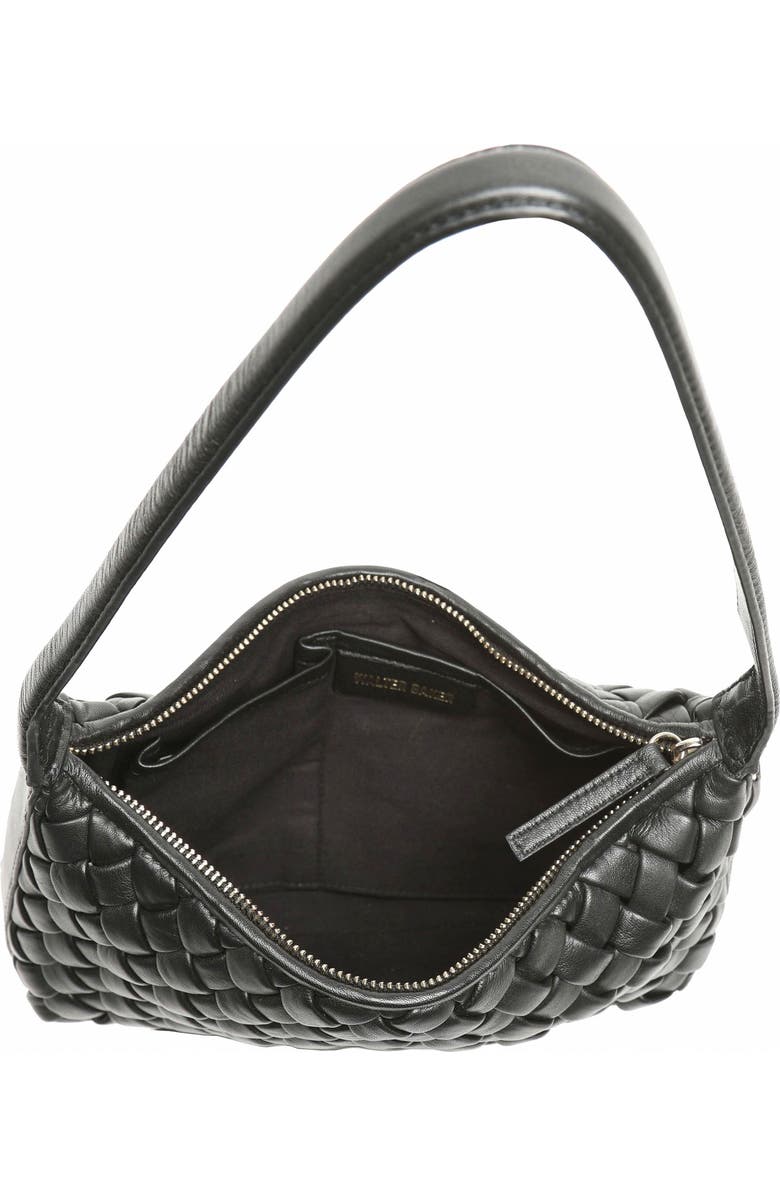 Walter Baker Hazel Woven Shoulder Bag, Alternate, color, Black