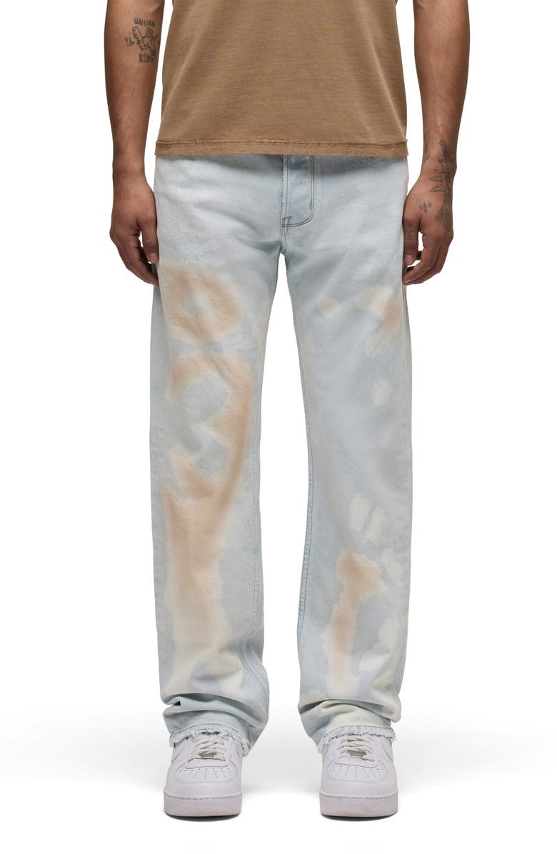 Hudson Jeans Wes Classic Straight Leg Jeans, Main, color, Bleached Cloud