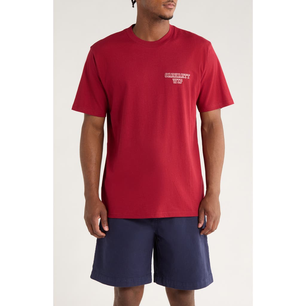 Carhartt Work In Progress Alumni Cotton Graphic T-Shirt in Scarlet  product