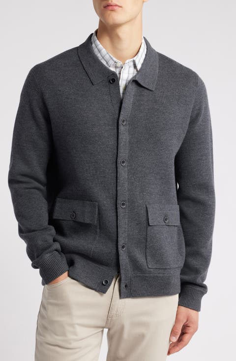 Bristol Collared Merino Wool Milano Stitch Cardigan