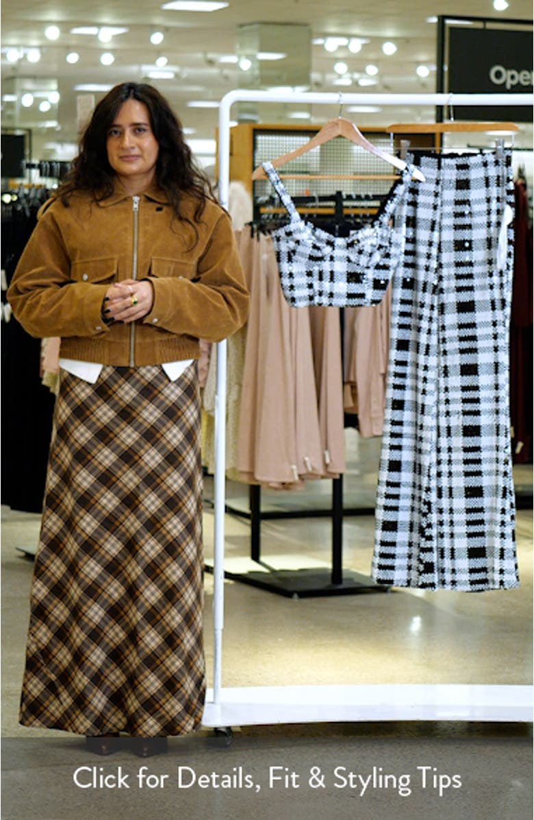 Jackson Plaid Bustier Crop Top & Pants, sales video thumbnail