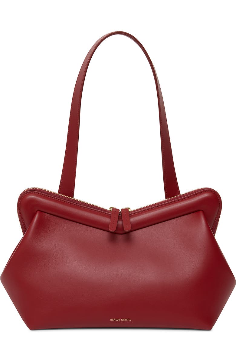 Mansur Gavriel M Frame Shoulder Bag, Main, color, Cherry