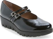Wonders Double Strap Mary Jane Wedge Pump