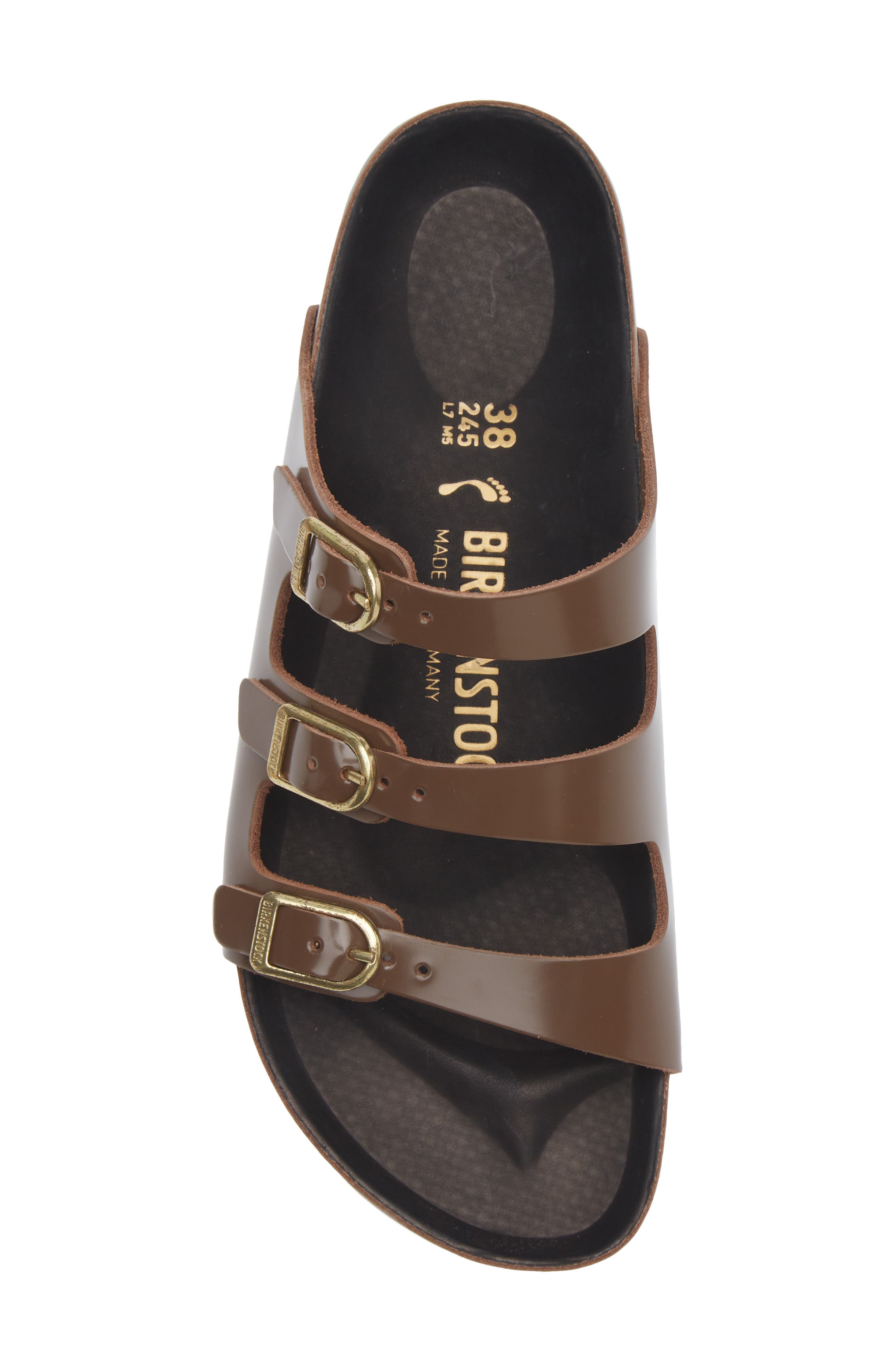 Birkenstock Florida Sandal, Alternate, color, Carafe High Shine