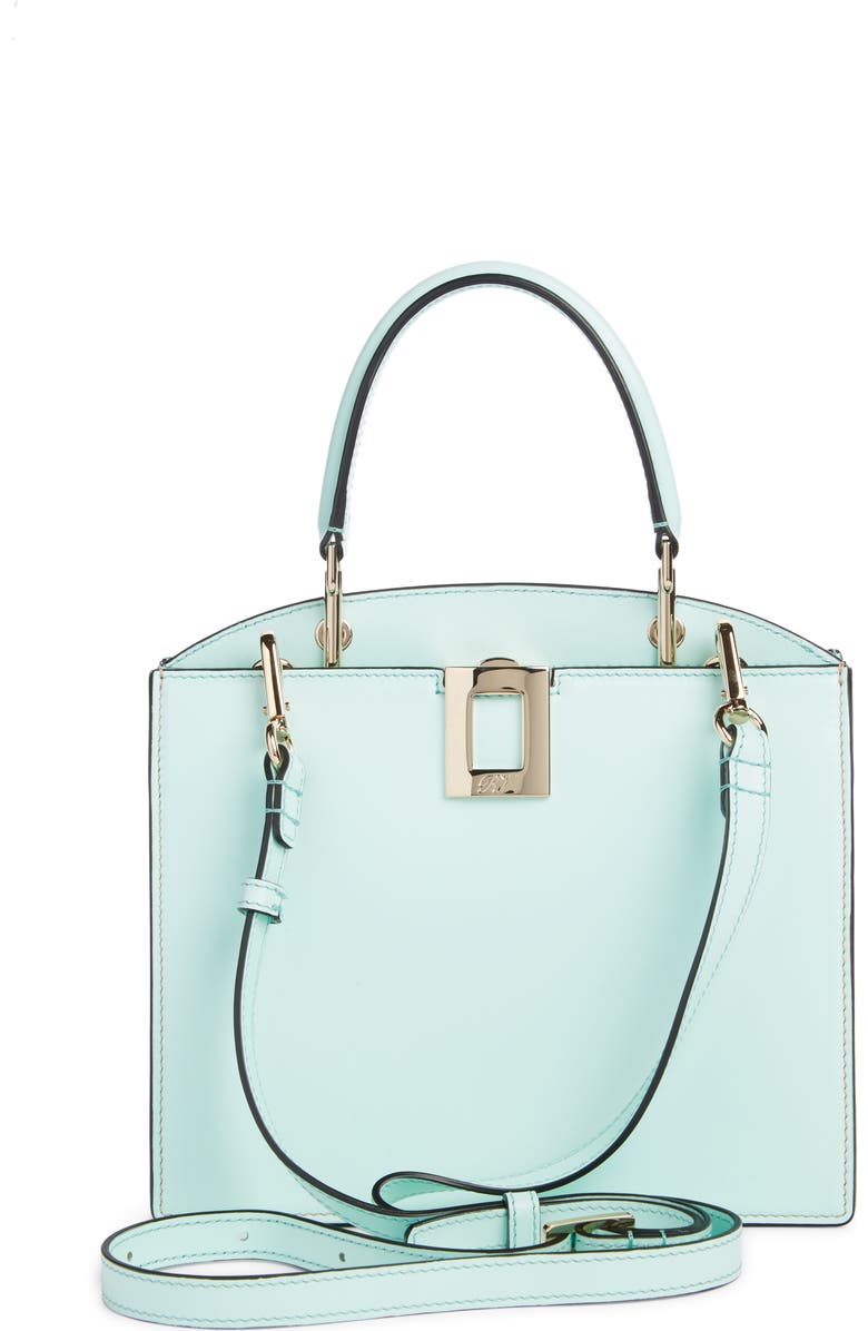 Roger Vivier Mini So Vivier Leather Top Handle Bag, Alternate, color,