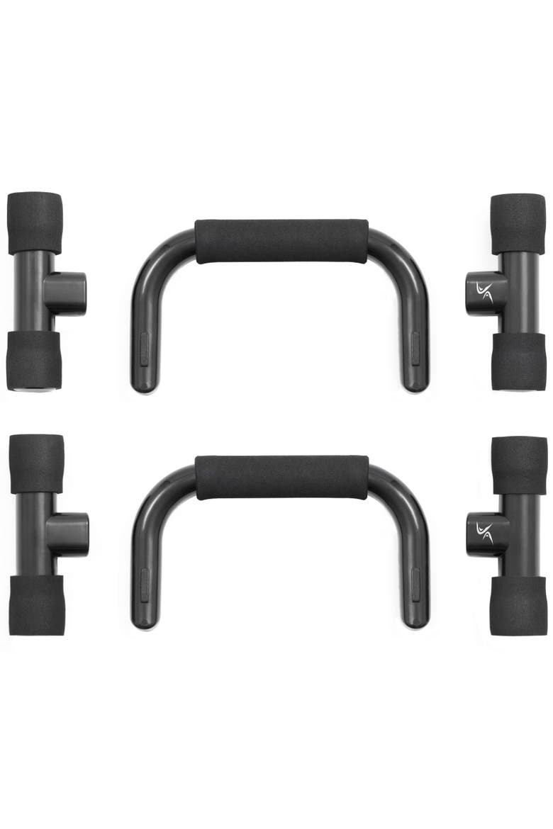 Push Up Bars, Alternate, color, Black