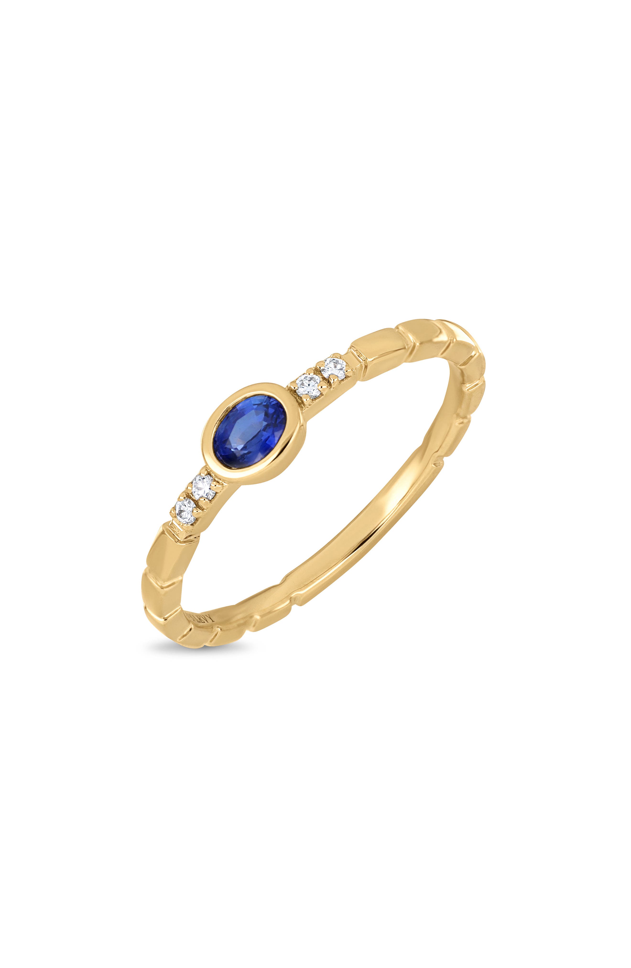 18K YG/ DIAMOND/ SAPPHIRE