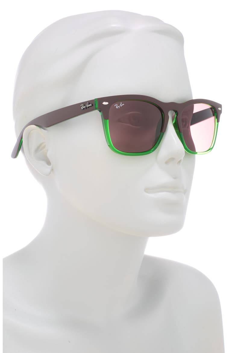 Steve 54mm Square Sunglasses, Alternate, color, DARK VIOLET