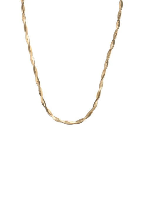 18k Gold Plated Sterling Silver Cass Intertwined Snake Necklace Gift Idea