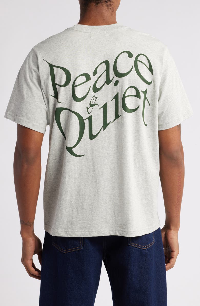 Museum of Peace & Quiet Warped Logo Graphic T-Shirt, Alternate, color, 