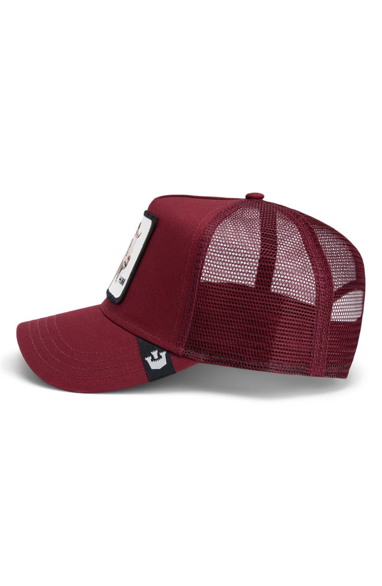 Goorin Bros. Himothy Patch Trucker Hat, Alternate, color, Burgundy