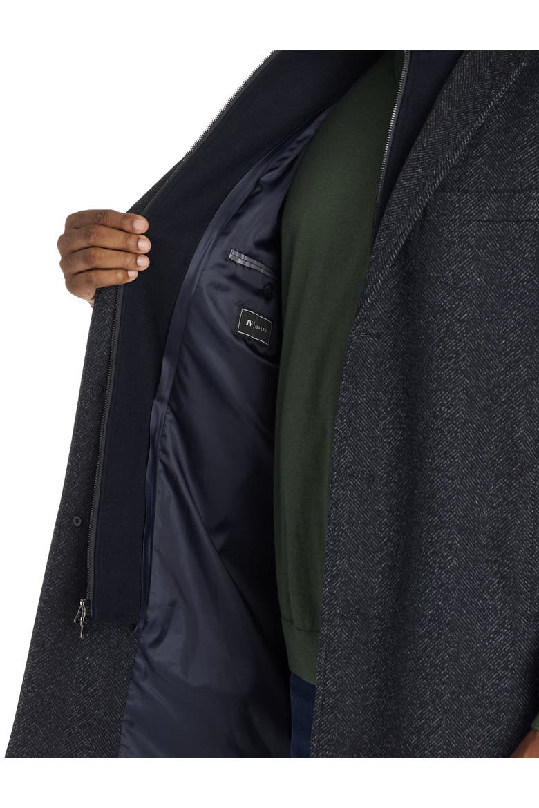 Big & Tall Darren X Overcoat, Alternate, color, NAVY