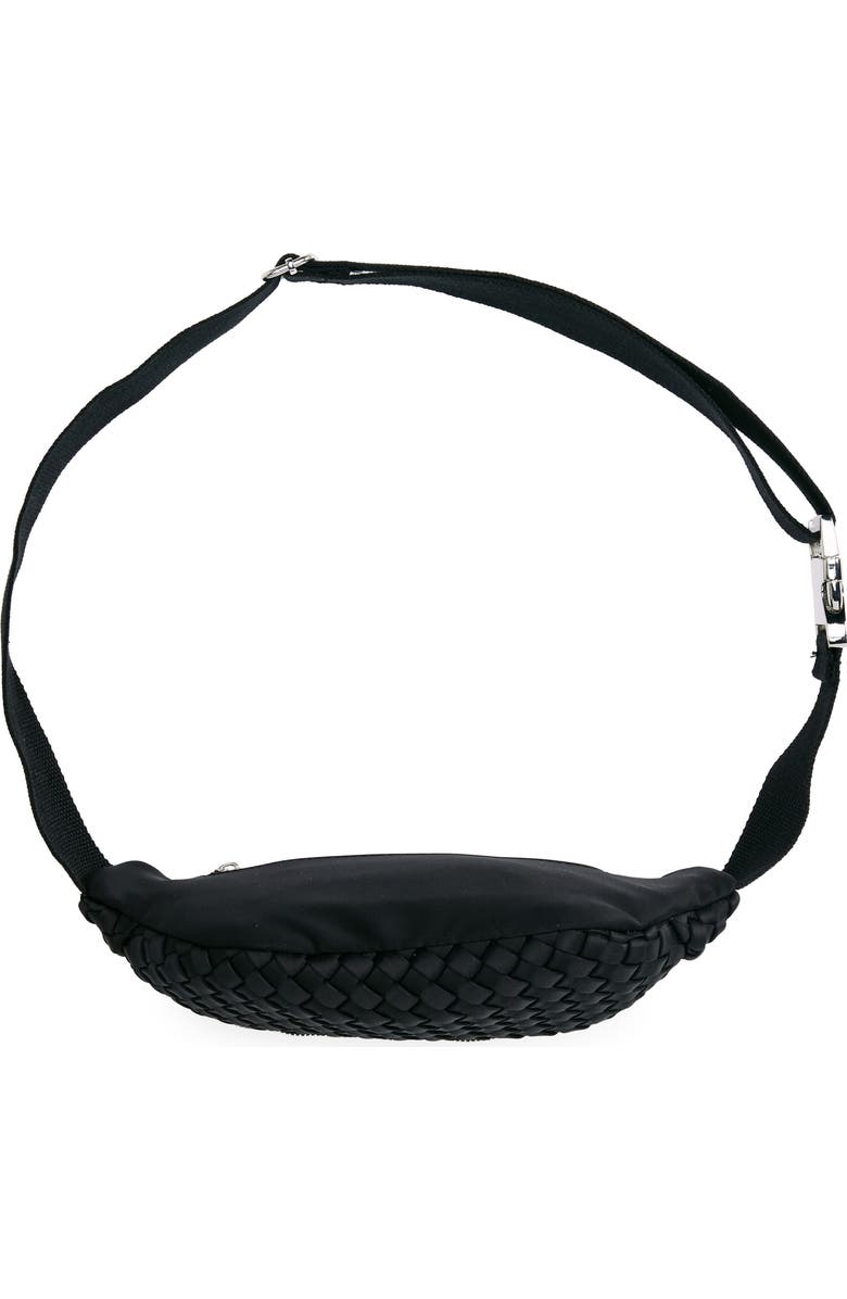 BCBG Quilted Belt Bag, Alternate, color, Black