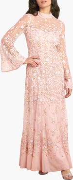 Needle & Thread Sylvia Rose Long Sleeve Ankle Gown