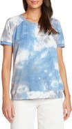 matty m. Tie Dye Raglan Sleeve Top