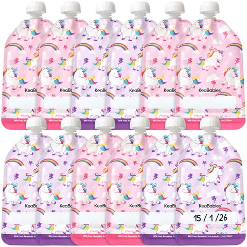 12-Pack Prep Reusable Food Pouches