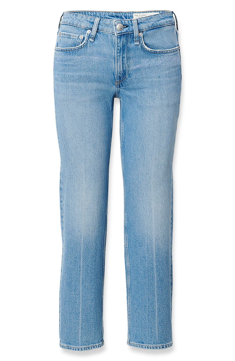 rag & bone Harlow Low Rise Ankle Straight Leg Jeans, Alternate, color, Sherman