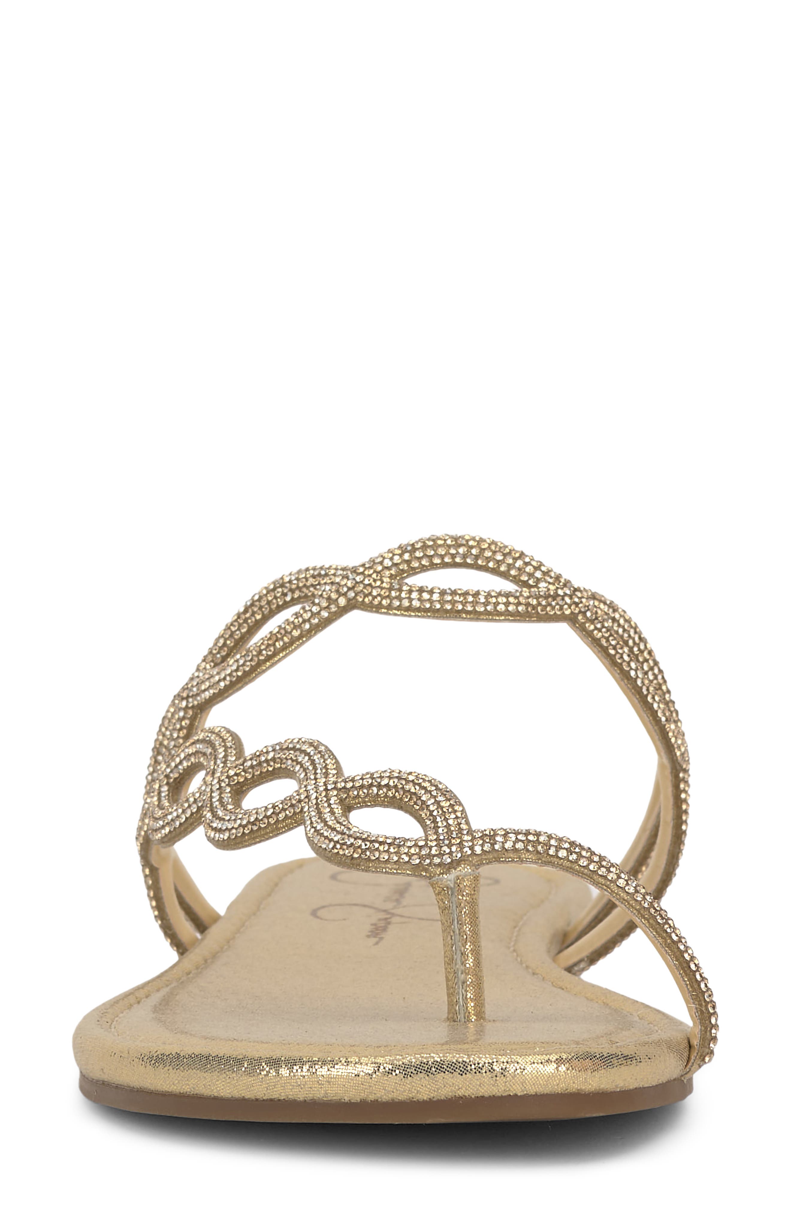 Aloni Slide Sandal, Alternate, color, GOLD 01