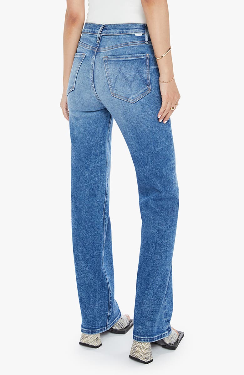 MOTHER Lil Kick It High Waist Straight Leg Jeans, Alternate, color, Bitchn