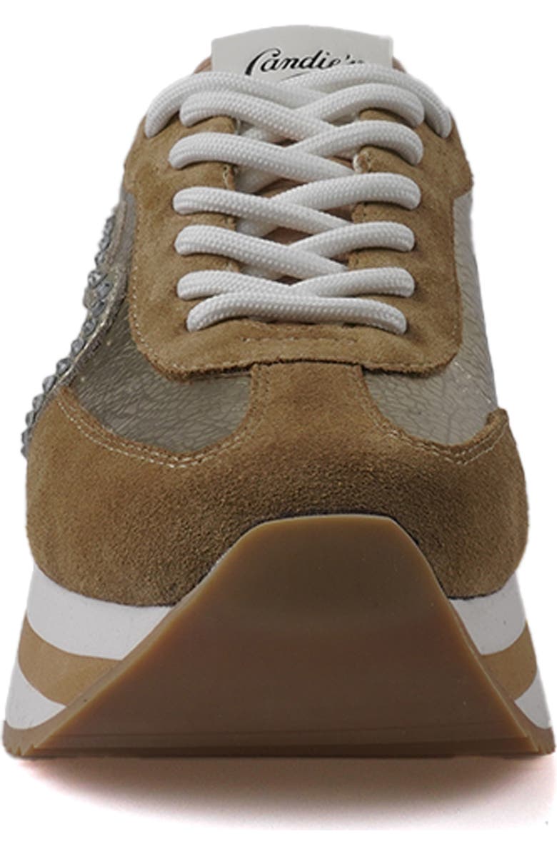 Candie's Taffy Platform Sneaker, Alternate, color, Gold