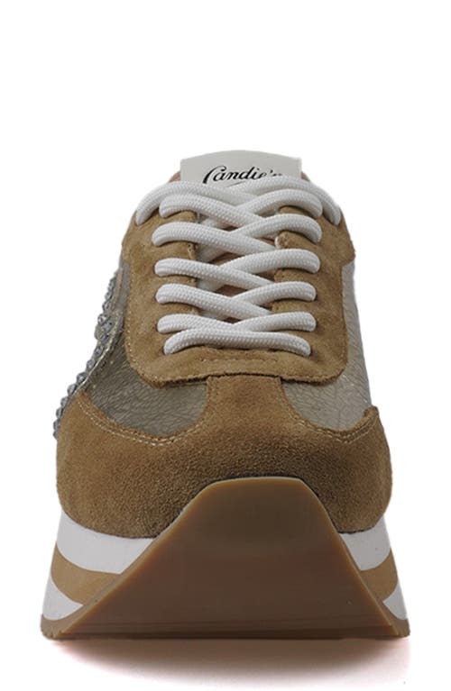 Candies Candie's Taffy Platform Sneaker In Gold