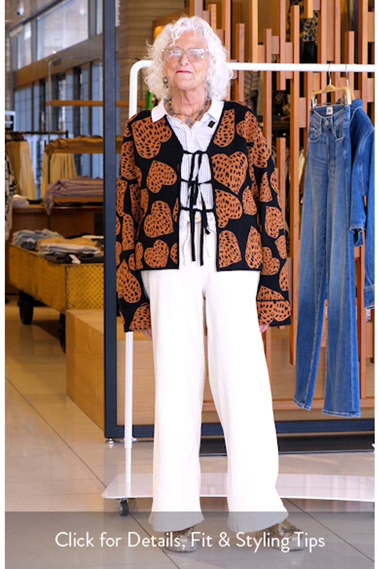 Leopard Hearts Jacquard Cardigan (Women) | Nordstromrack