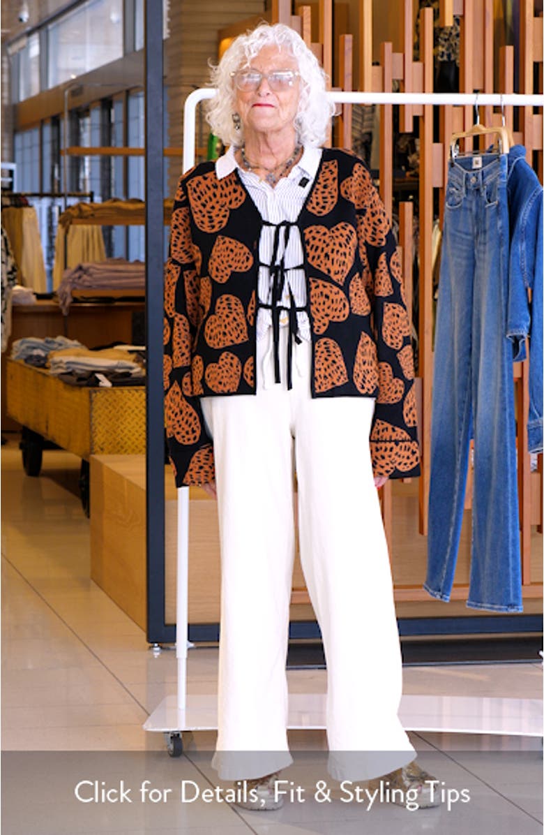 Leopard Hearts Jacquard Cardigan, sales video thumbnail