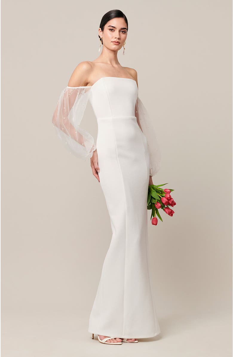 BWLDR Iris Maxi Dress, Alternate, color, White