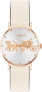 COACH Perry Leather Strap Watch, 28mm
