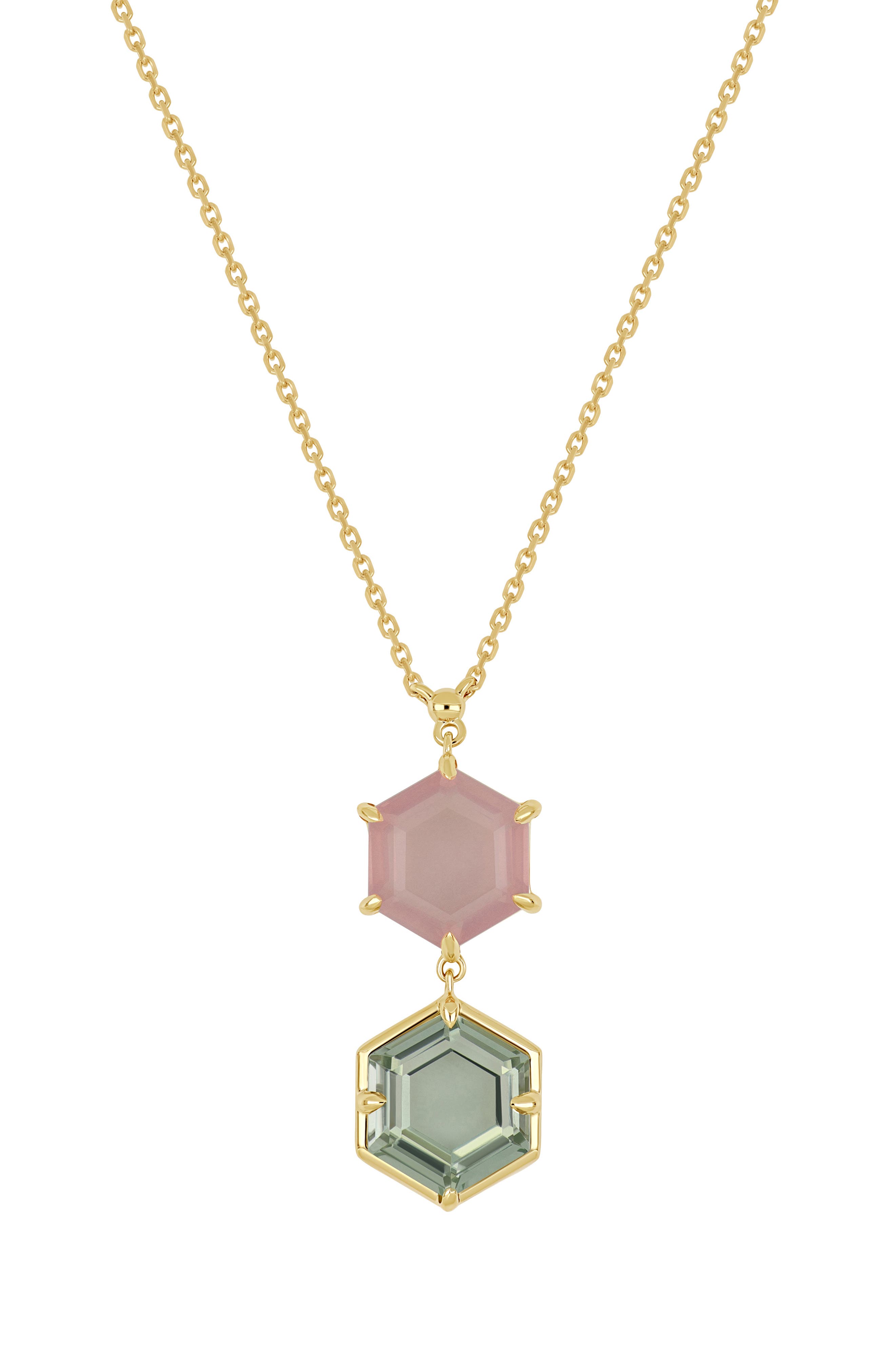 Bony Levy 14K Gold Color Amethyst Pendant Necklace
