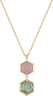 Bony Levy 14K Gold Color Amethyst Pendant Necklace