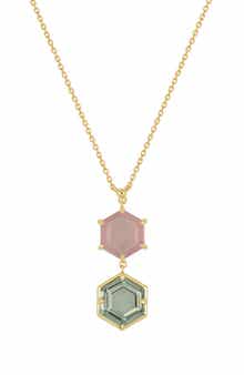 Bony Levy 14K Gold Color Amethyst Pendant Necklace