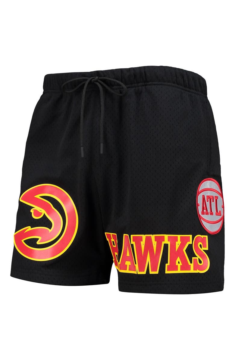 PRO STANDARD Men's Pro Standard Black Atlanta Hawks Mesh Capsule Shorts, Alternate, color, Black