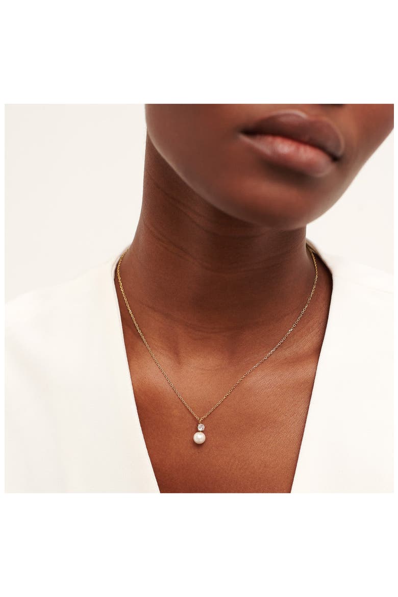 Pearl Pendant Necklace, Alternate, color, GOLD