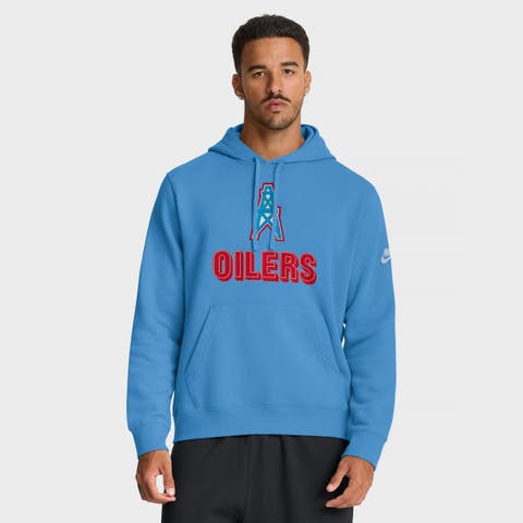 Men's Nike Light Blue Tennessee Titans Best Season Rewind Club Pullover Hoodie