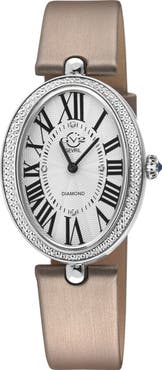 GEVRIL Piazza Navona Leather Strap Watch