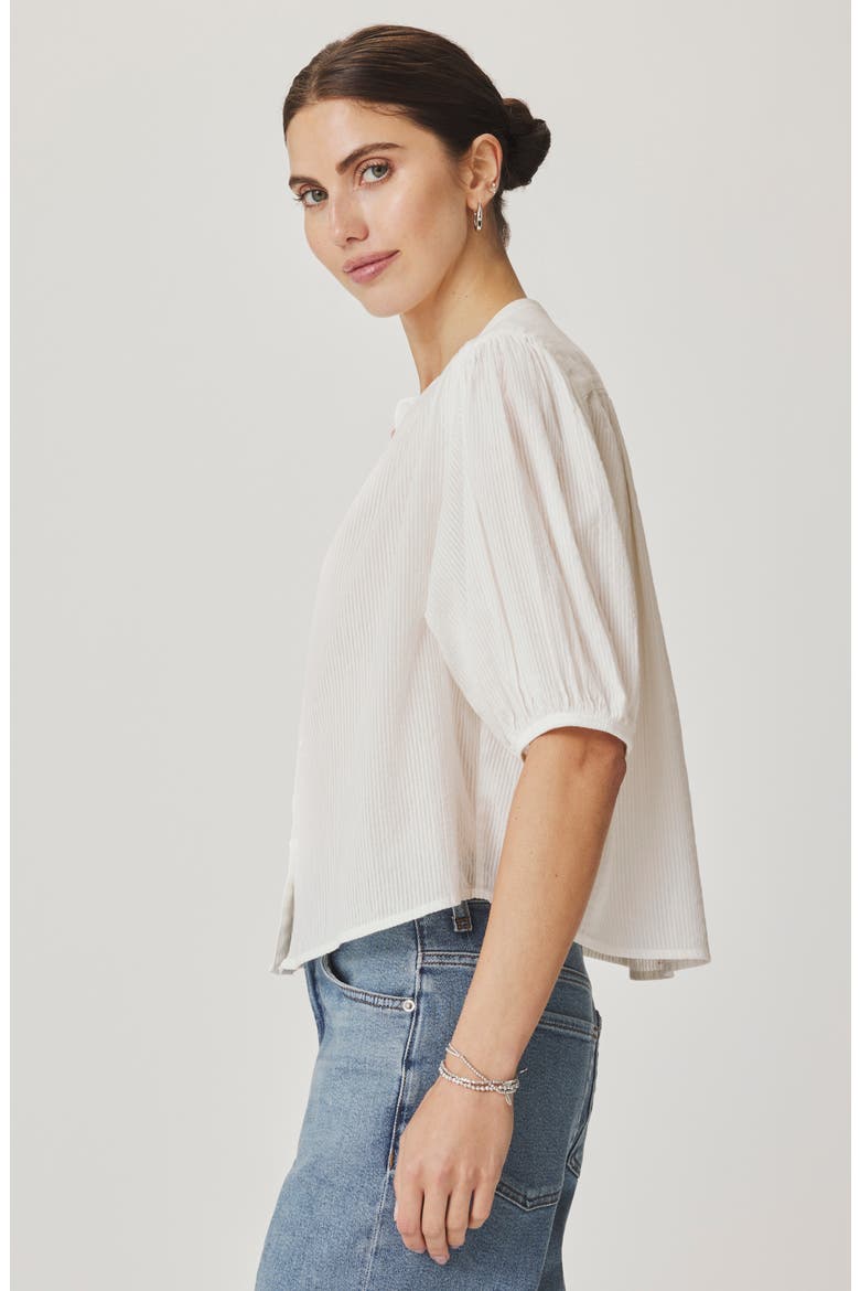 Madelyn Woven Shirt, Alternate, color, OPTIC WHITE