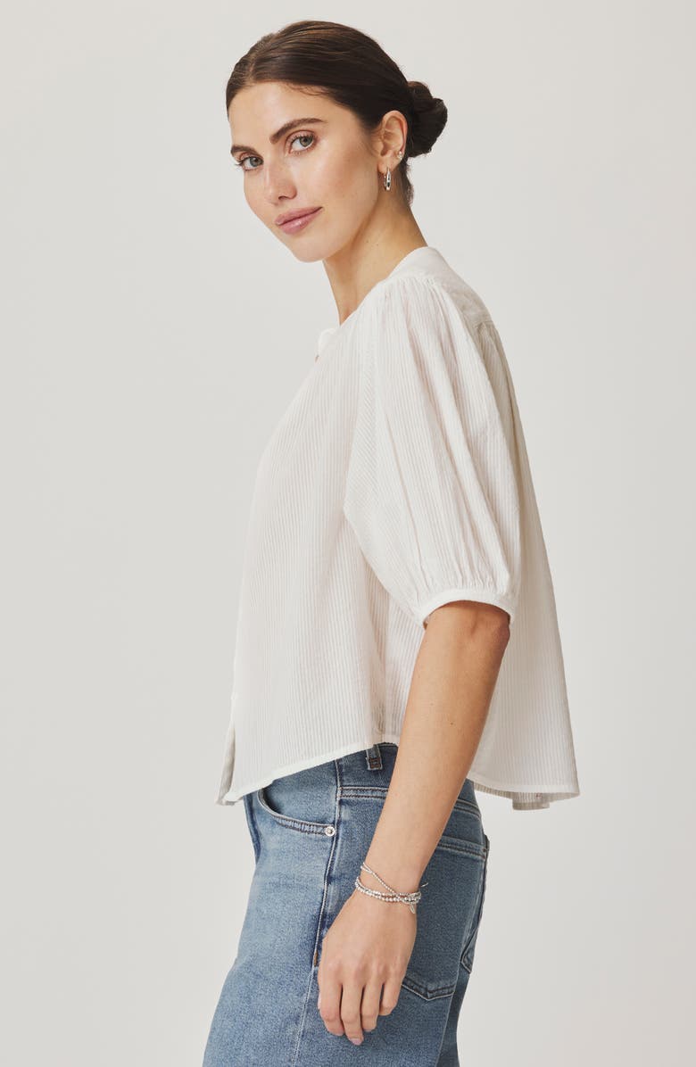 Splendid Madelyn Woven Shirt, Alternate, color, Optic White