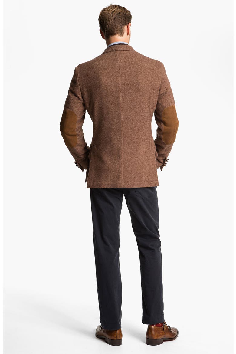 MacAlan Diamond Front Cashmere Sweater, Alternate, color, BROWN MULTI