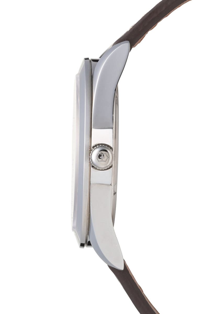 Victorinox Swiss Army<sup>®</sup> 'Infantry' Leather Strap Watch, 40mm, Alternate, color,