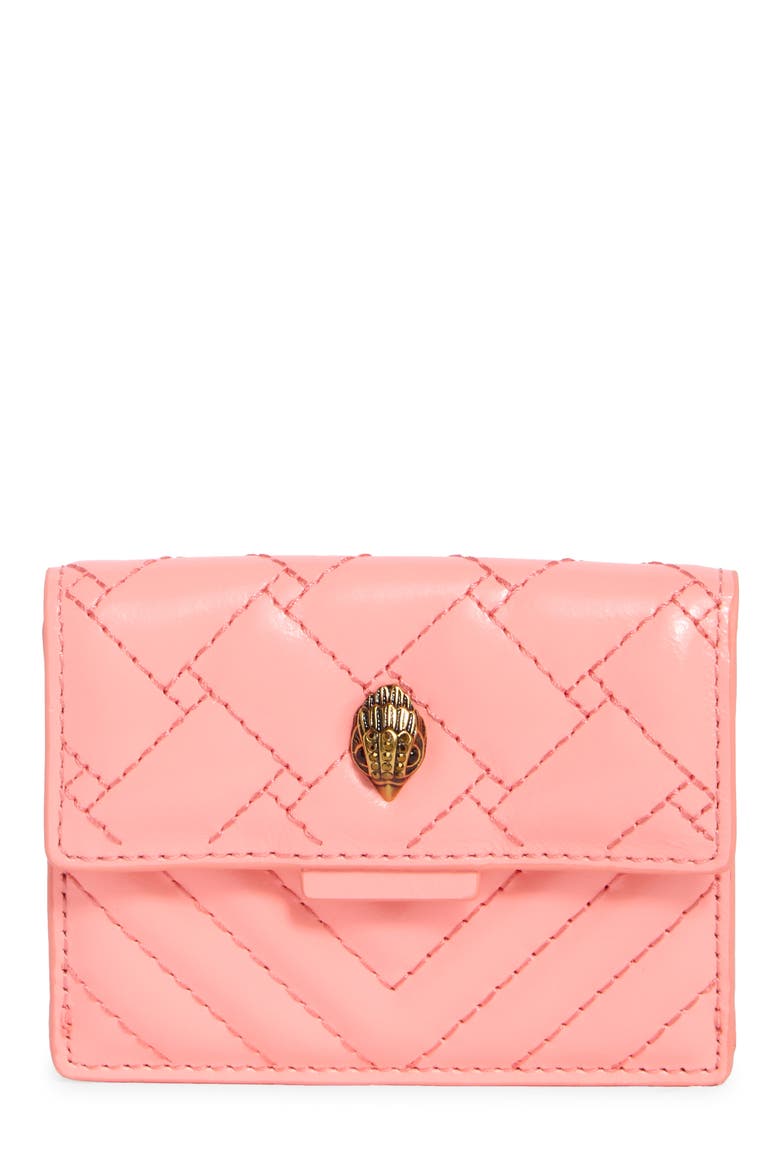 Kensington Flap Card Case, Main, color, PINK COMB