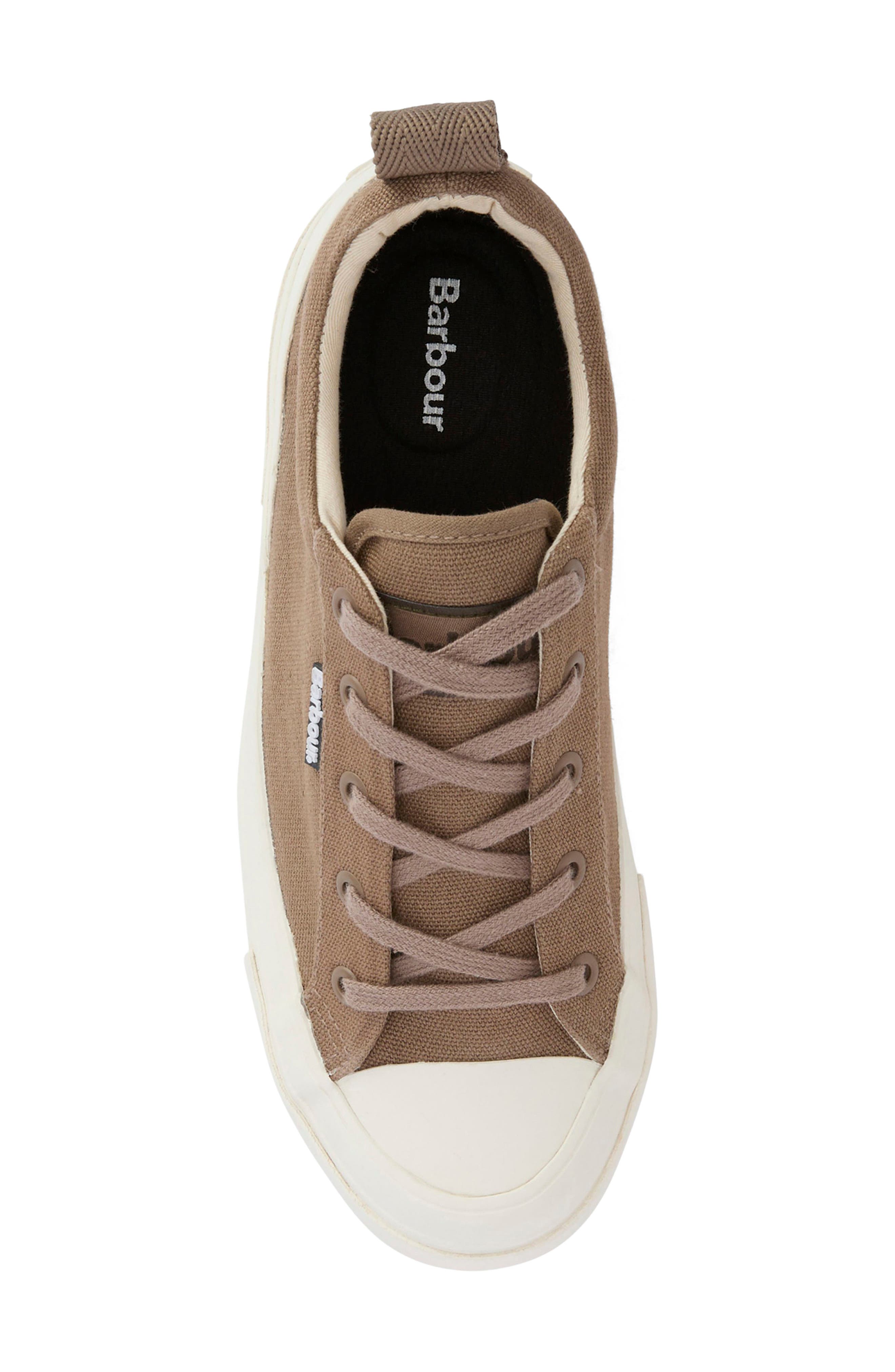 Barbour Stanhope Canvas Low Top Sneaker, Alternate, color, Taupe