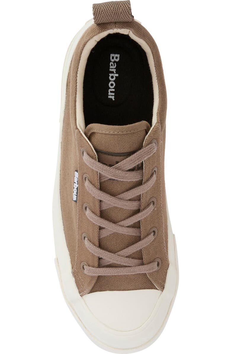 Barbour Stanhope Canvas Low Top Sneaker, Alternate, color, Taupe