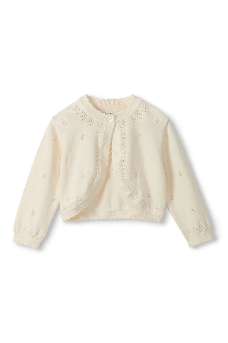 Kids' Pointelle Knit Cardigan, Main, color, NATURAL