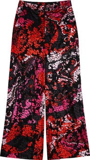 Desigual Floral Print Wide Leg Pants