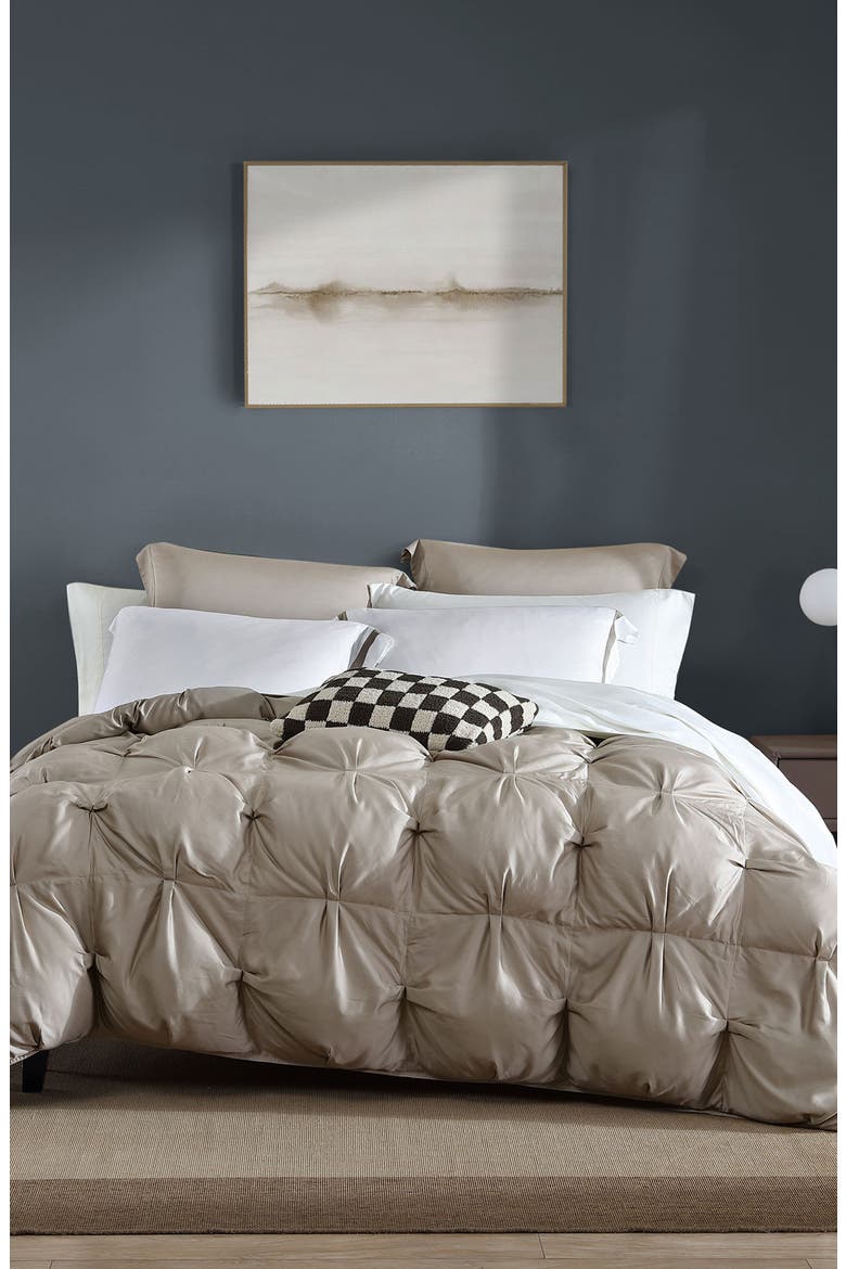 Bubble Comforter, Alternate, color, TAUPE