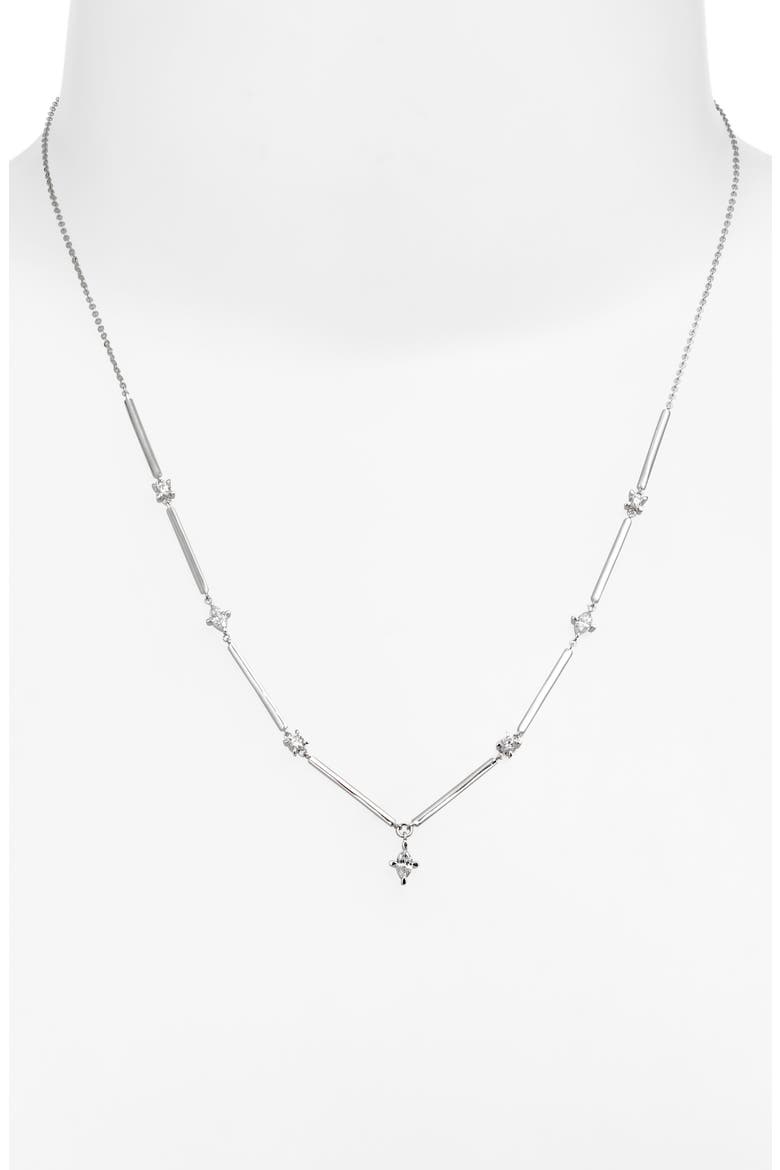Aviva Diamond Necklace (Nordstrom Exclusive), Alternate, color, 18K WHITE GOLD